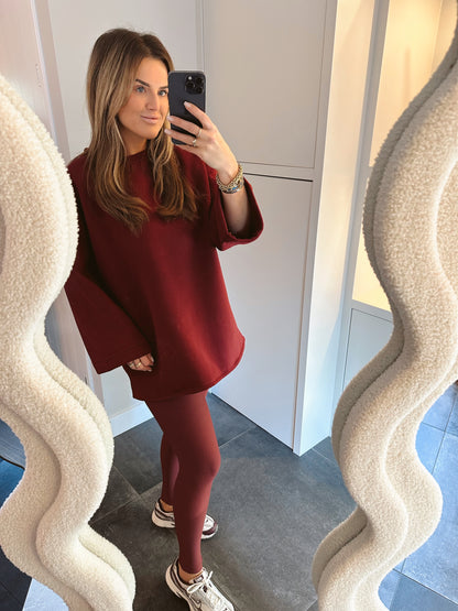Oversized sweater Kiara Burgundy