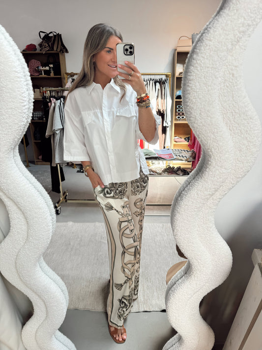 Pants Dessy Design Groen/Beige