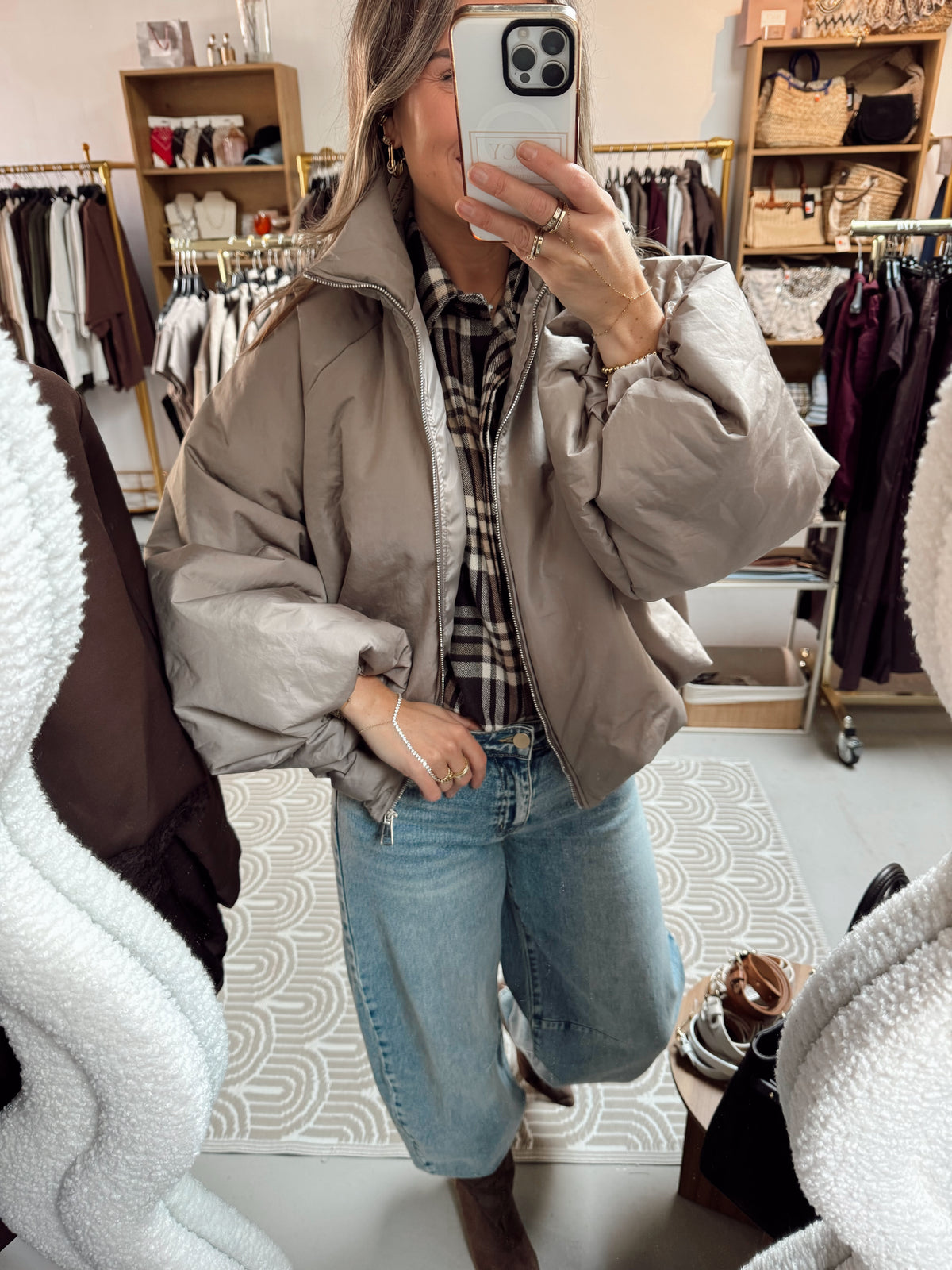 Bomberjas Blake Taupe
