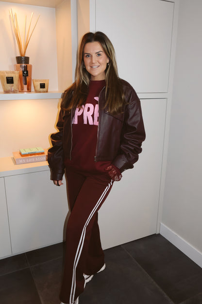 APRES Sweater Burgundy / Roze