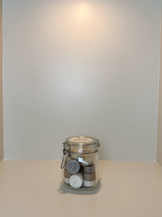 Weckpot Merry Christmas waxinelichtjes Neutral