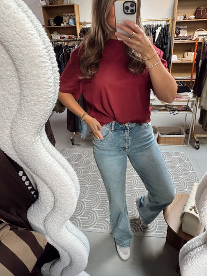 Ambika basic T-shirt JAM Plum/Burgundy