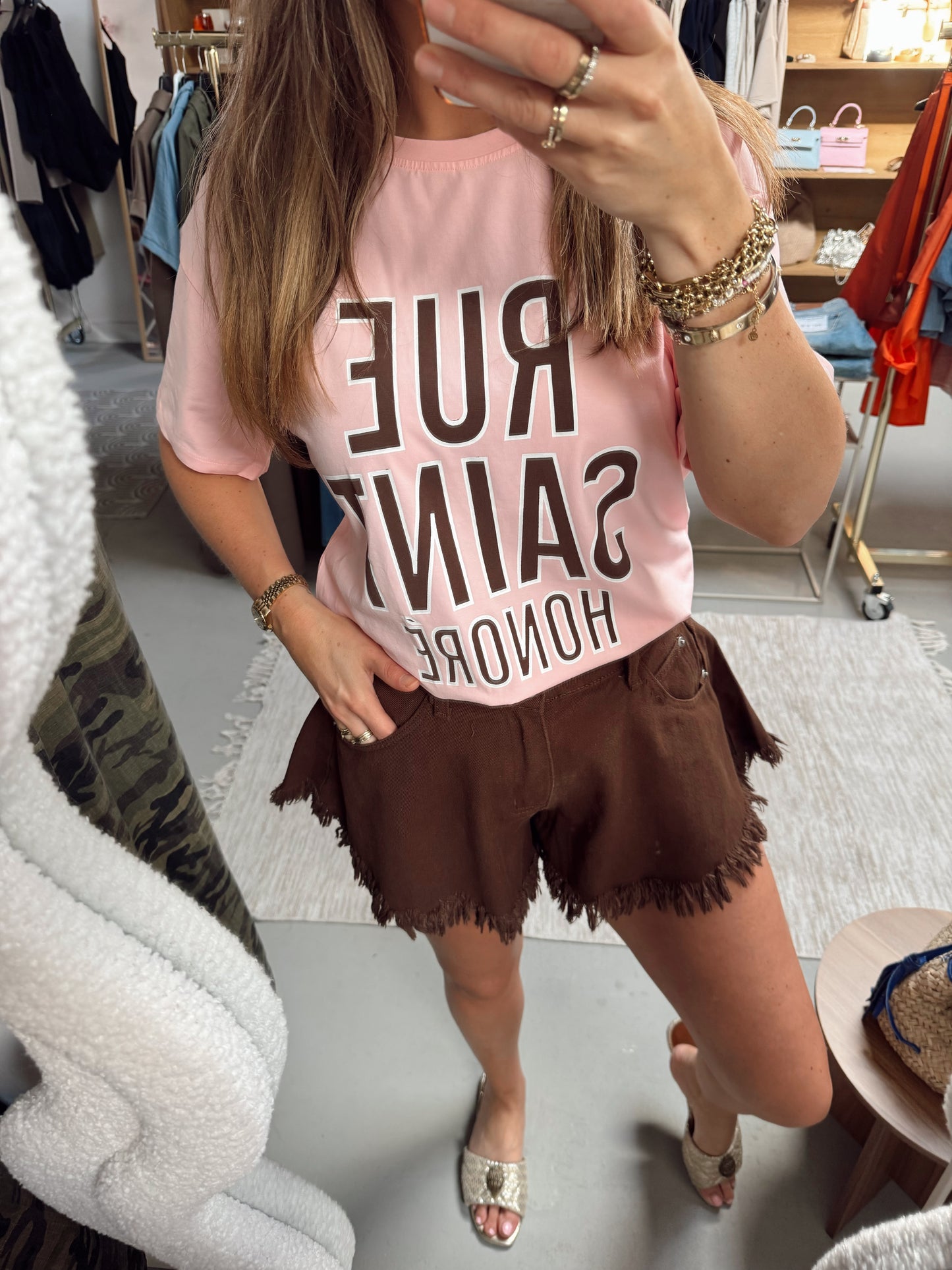 T-shirt RUE Saint Roze/Bruin