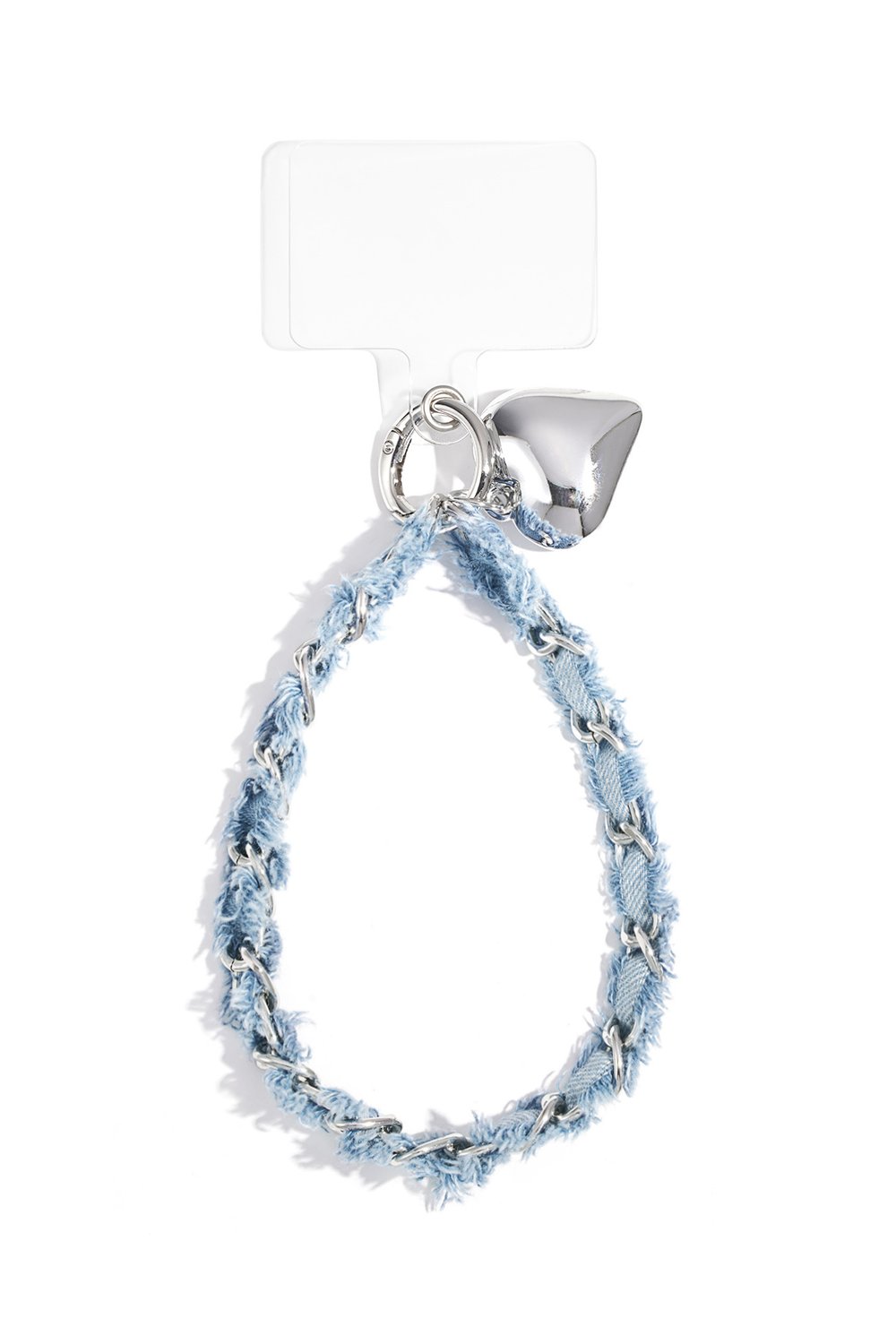 Telefoonketting Denim Hearts BabyBlue