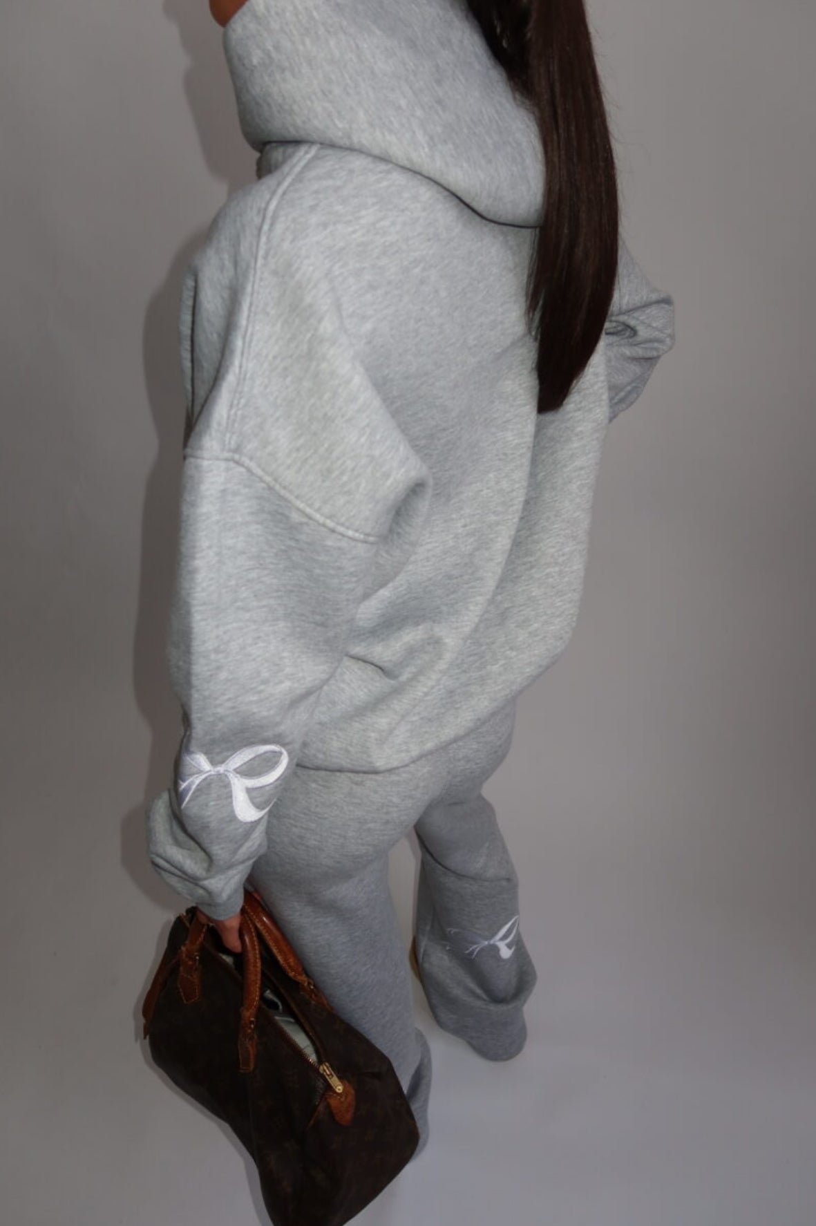Joggingpak The Bow Hoodie + pants Grijs