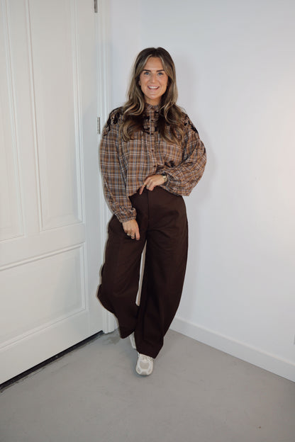 Blouse Ruit Mikki Bruin pailletten