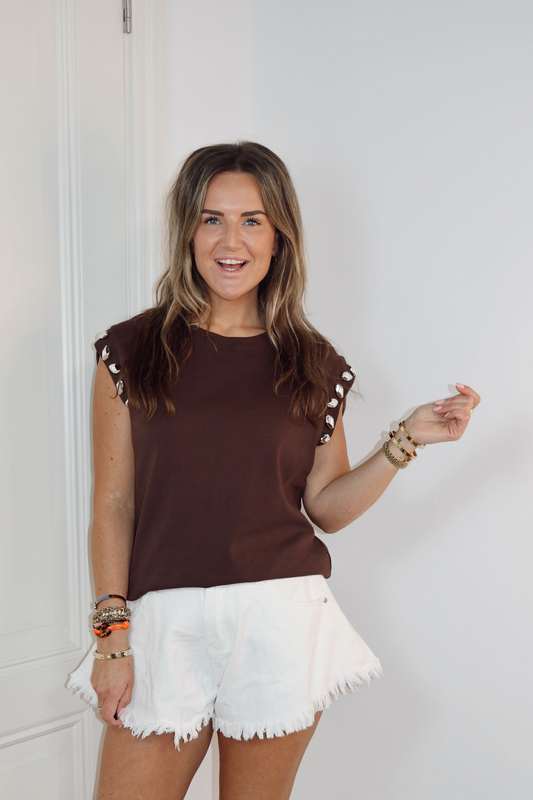 Top korte mouwen Belinda Bruin