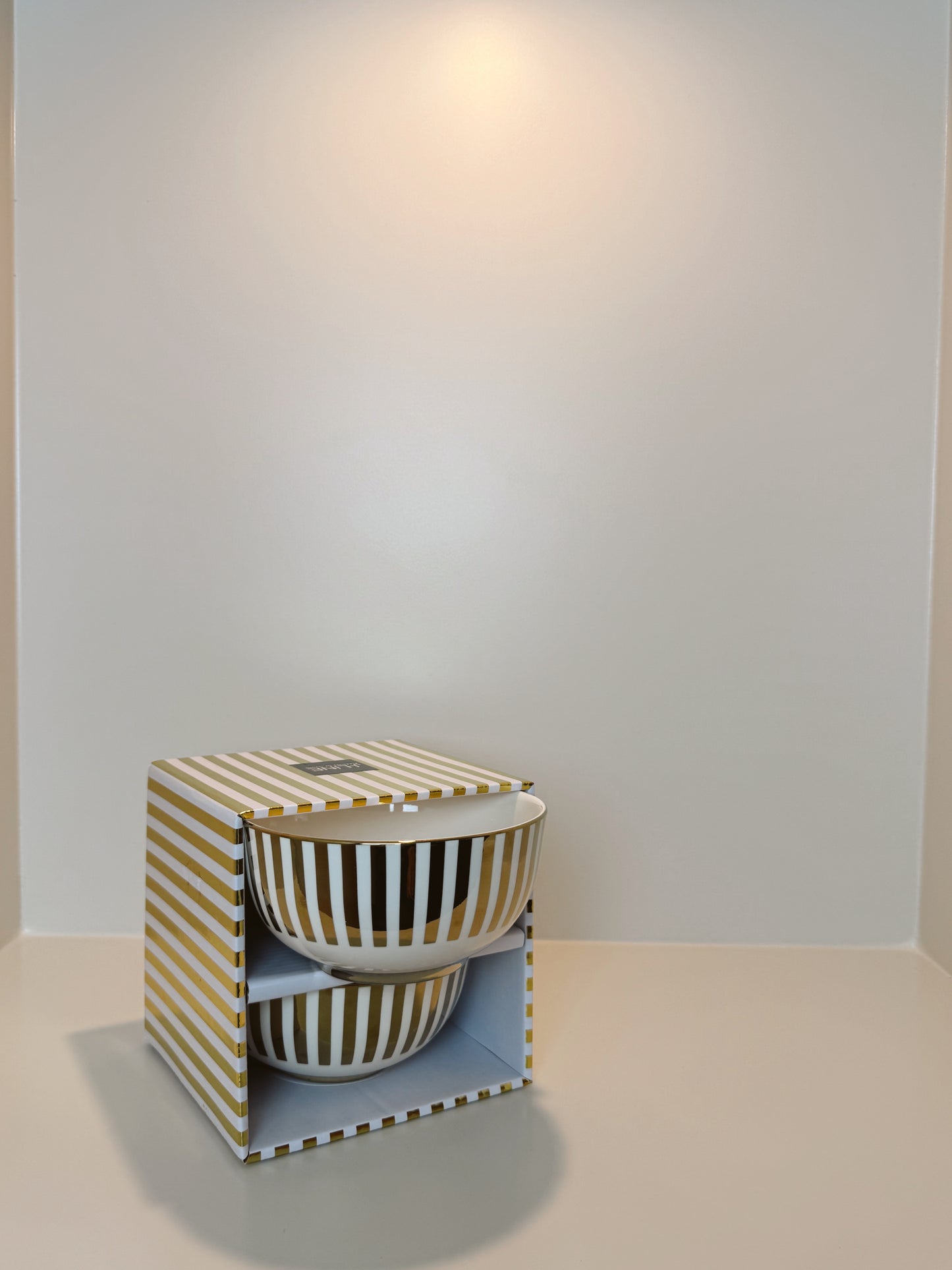 J-Line Cadeauset schalen wit/goud