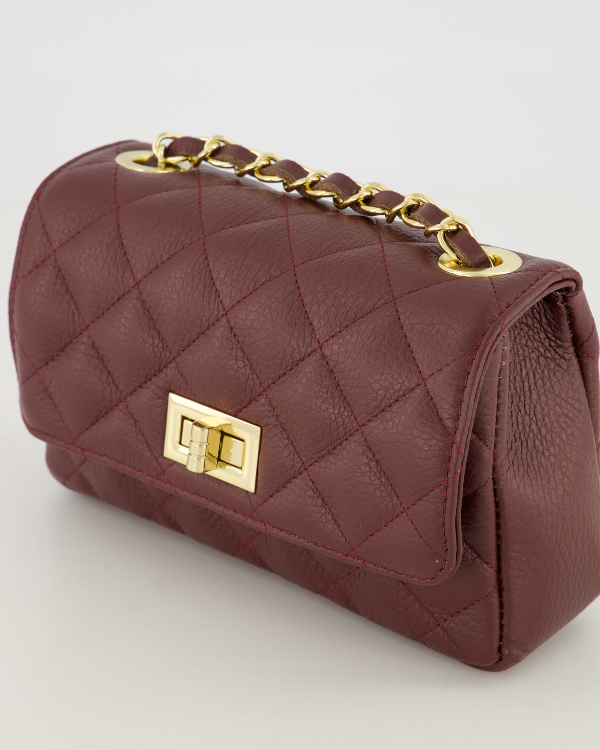 100% Leer Audrey Klein Burgundy