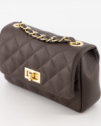 100% Leer Audrey Klein Bruin