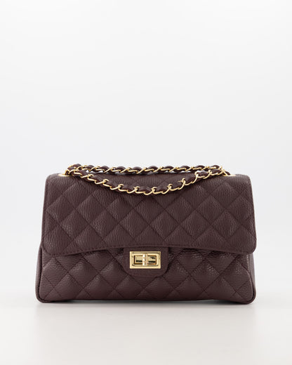 100% Leer Audrey Medium Burgundy