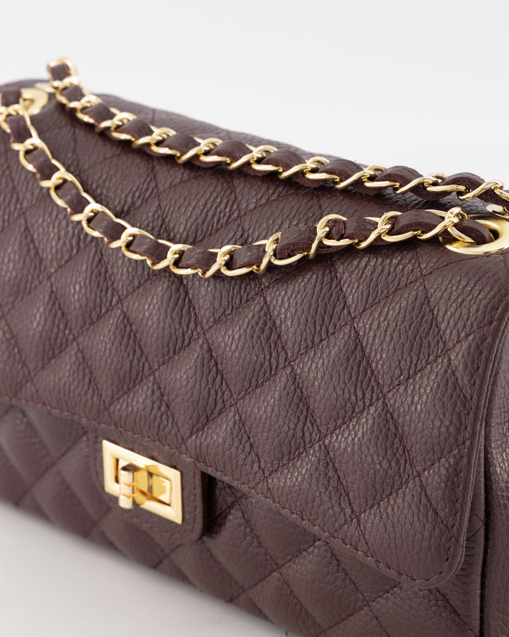 100% Leer Audrey Medium Burgundy