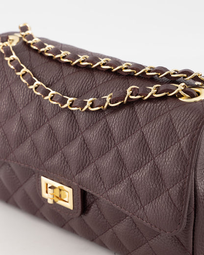 100% Leer Audrey Medium Burgundy