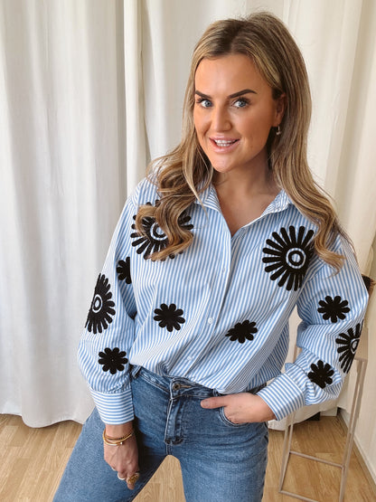 Blouse Stripe Print