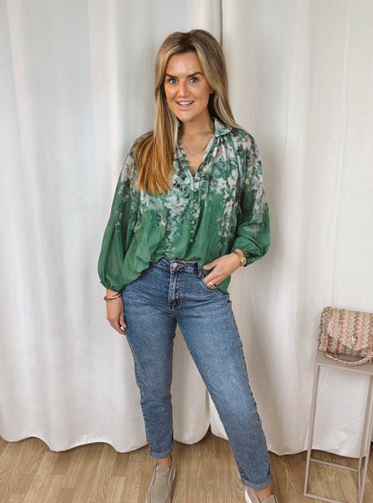 Blouse Roos Groen