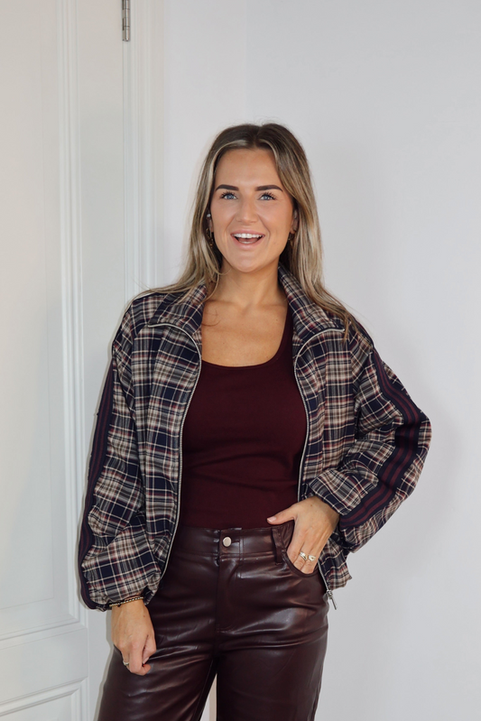 Bomber ruit stripe Tessa