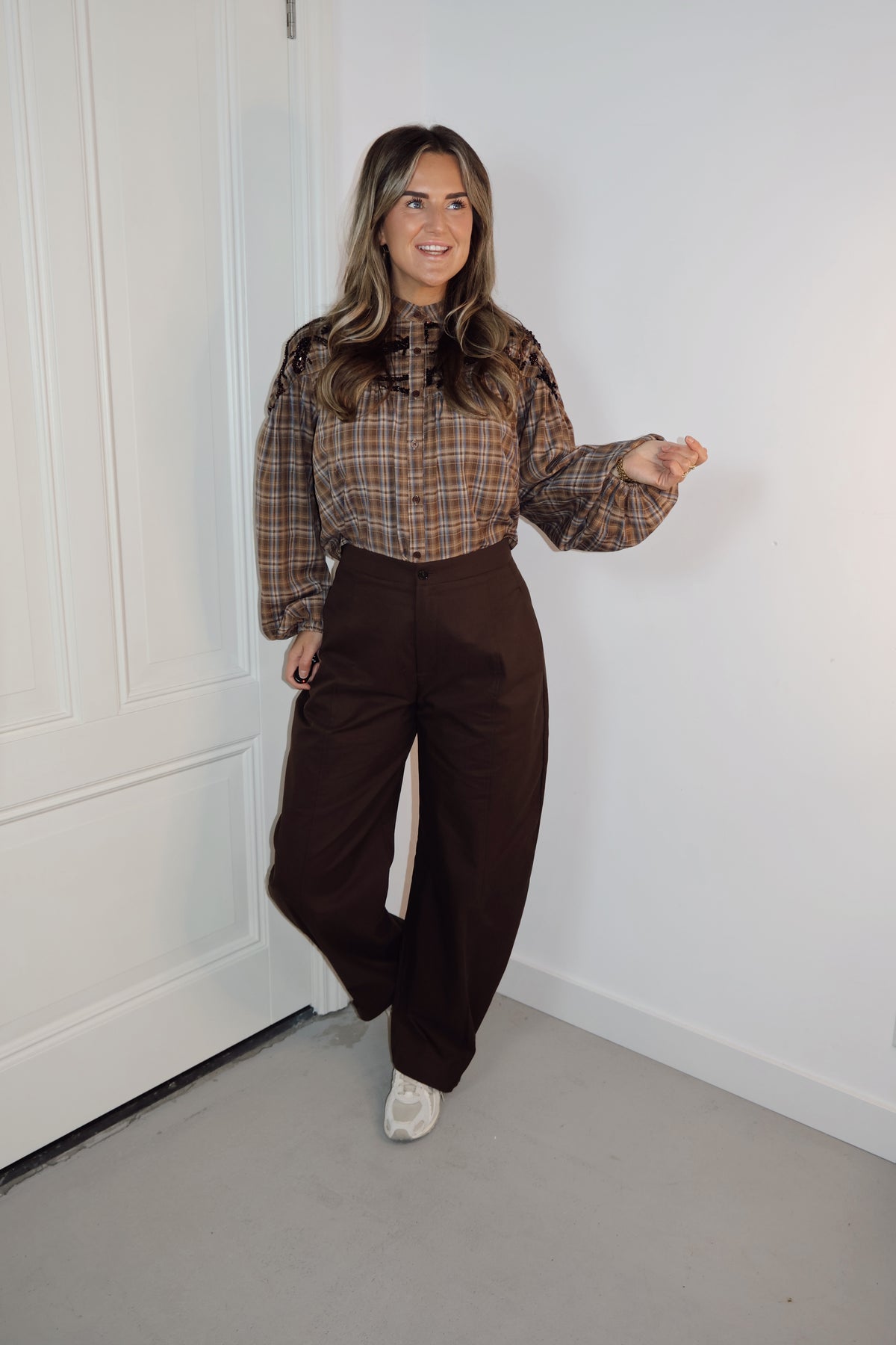 Blouse Ruit Mikki Bruin pailletten