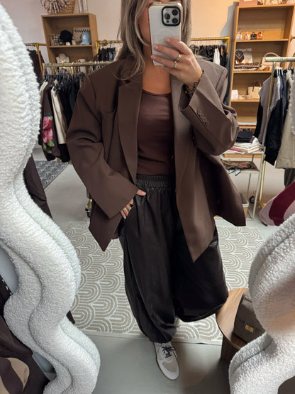 Ambika Blazer Jasmiin Coffee brown