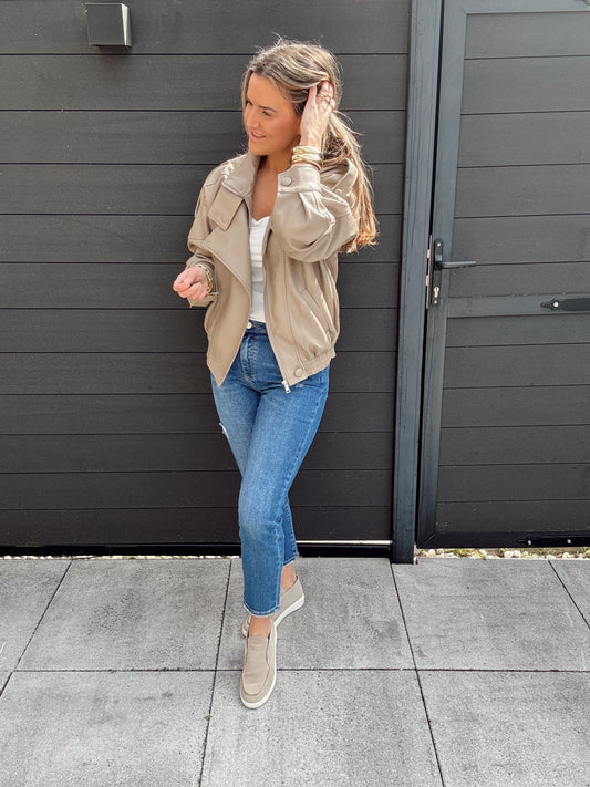 Ambika jas Anan Taupe