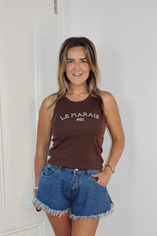 Tanktop Le marais bruin