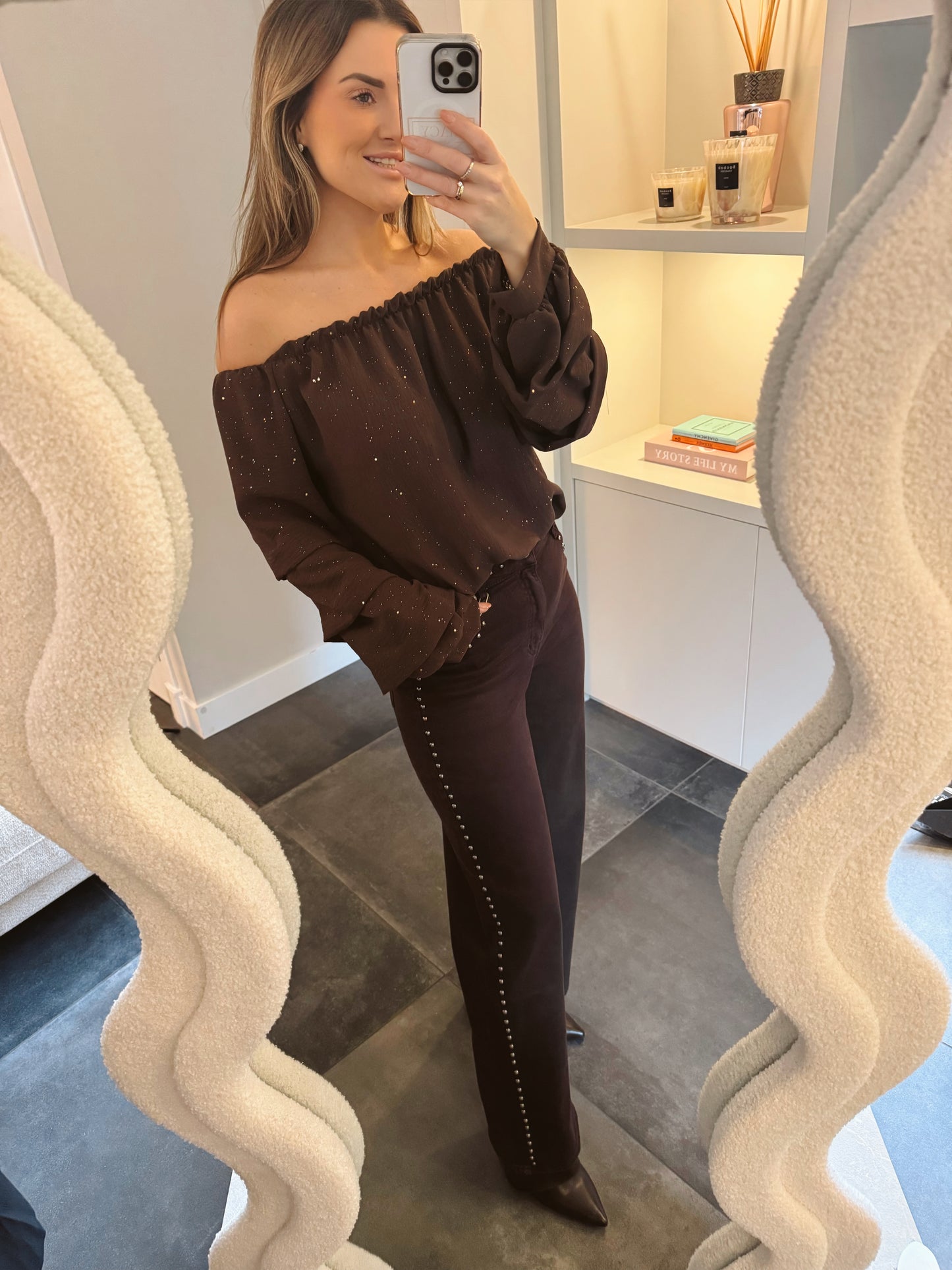 Blouse Celine Sparkle Bruin