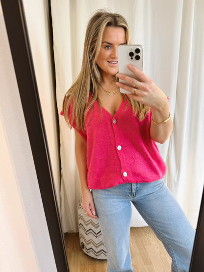 Mouwloos Vest Dreamy fuchsia