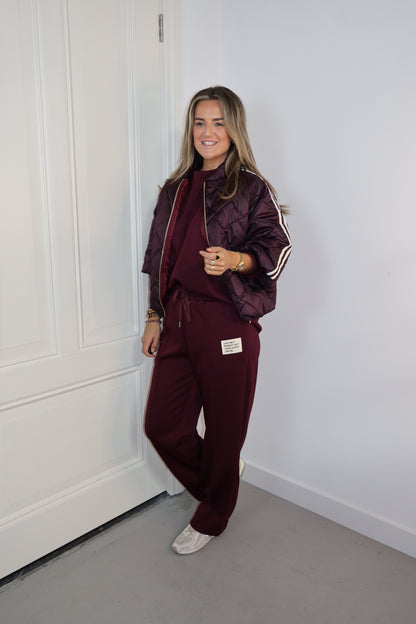 Bomberjack streep Billy Plum/beige