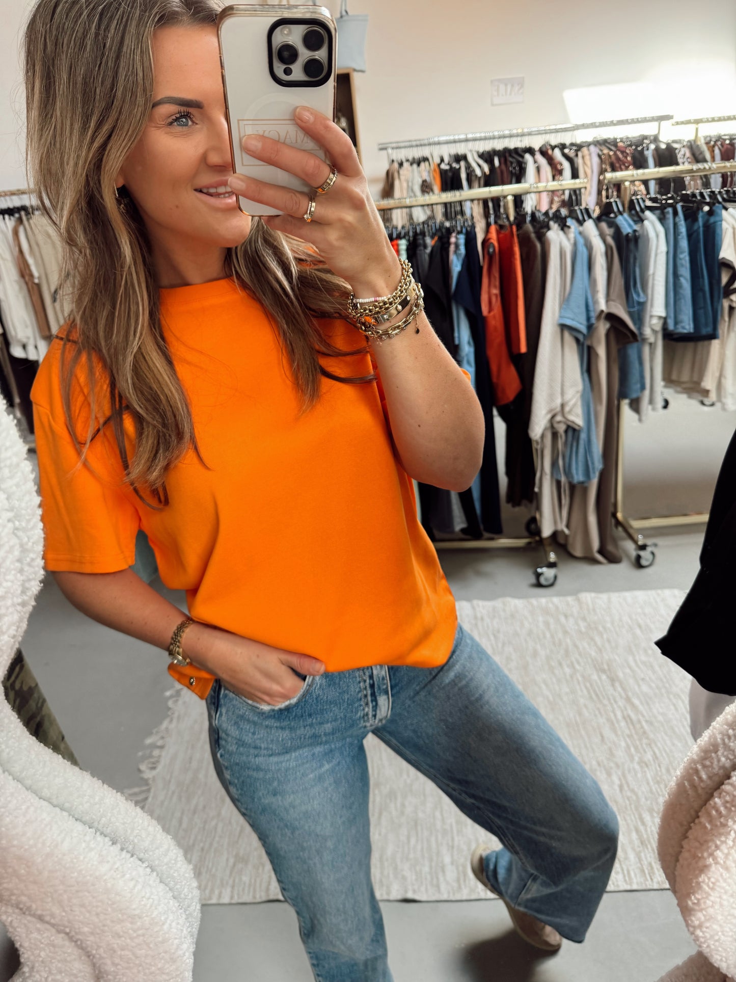 Ambika basic T-shirt JAM Orange