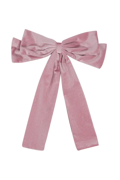 Zachte haar strik roze