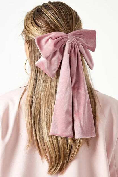 Zachte haar strik roze