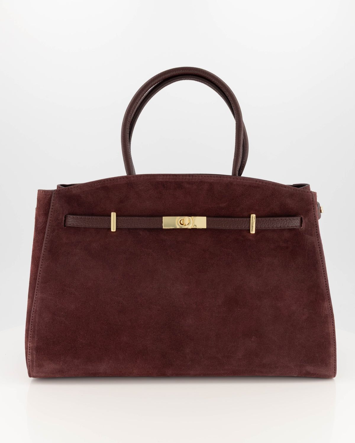 100% Suede Schouder tas Braga Burgundy