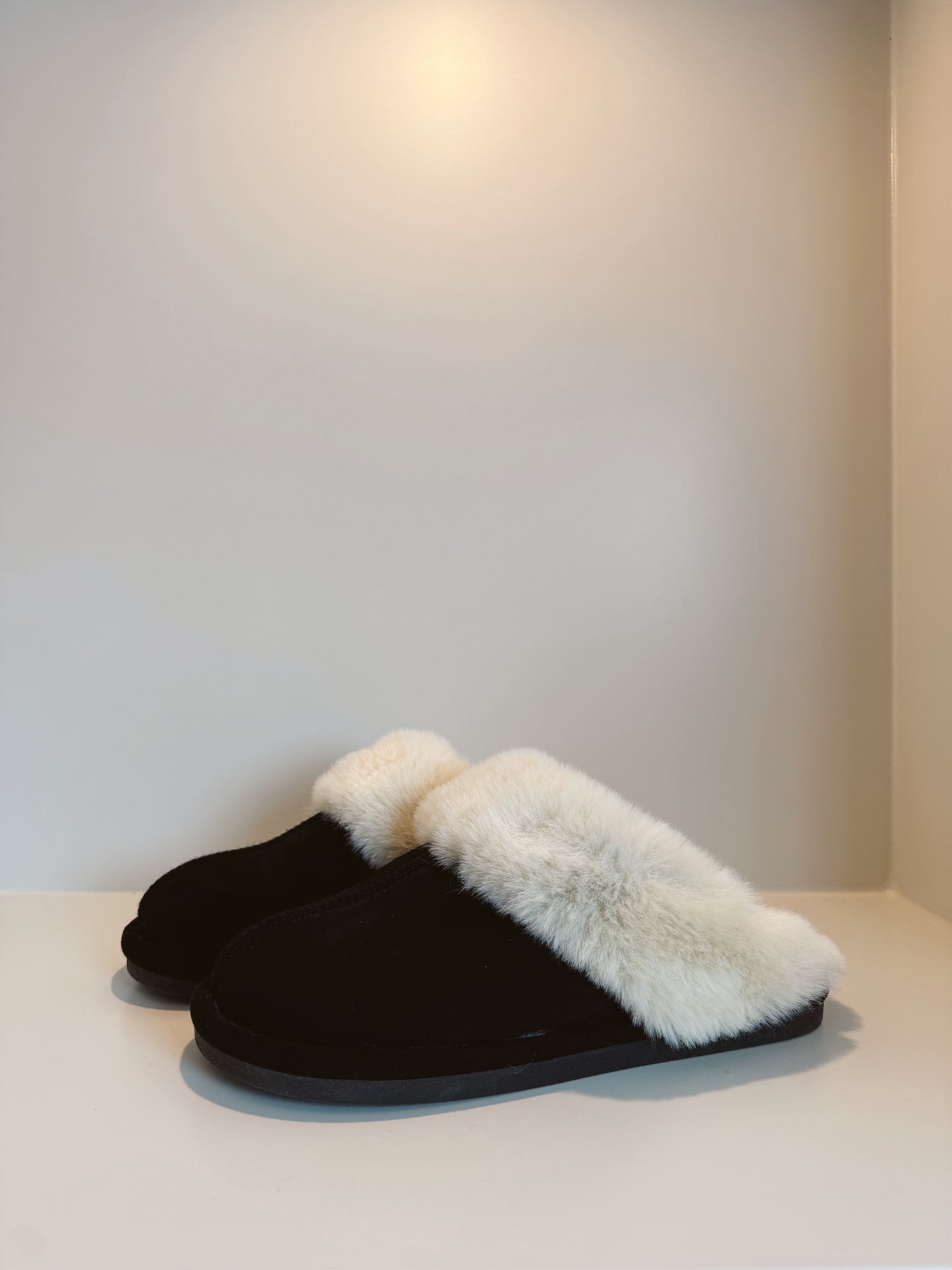 Sloffen Jazzie zwart/wit