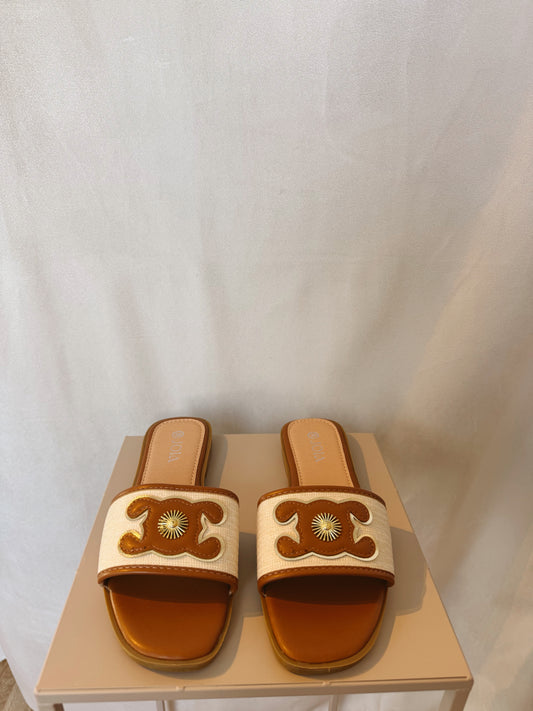 Sandalen Koko wit/bruin