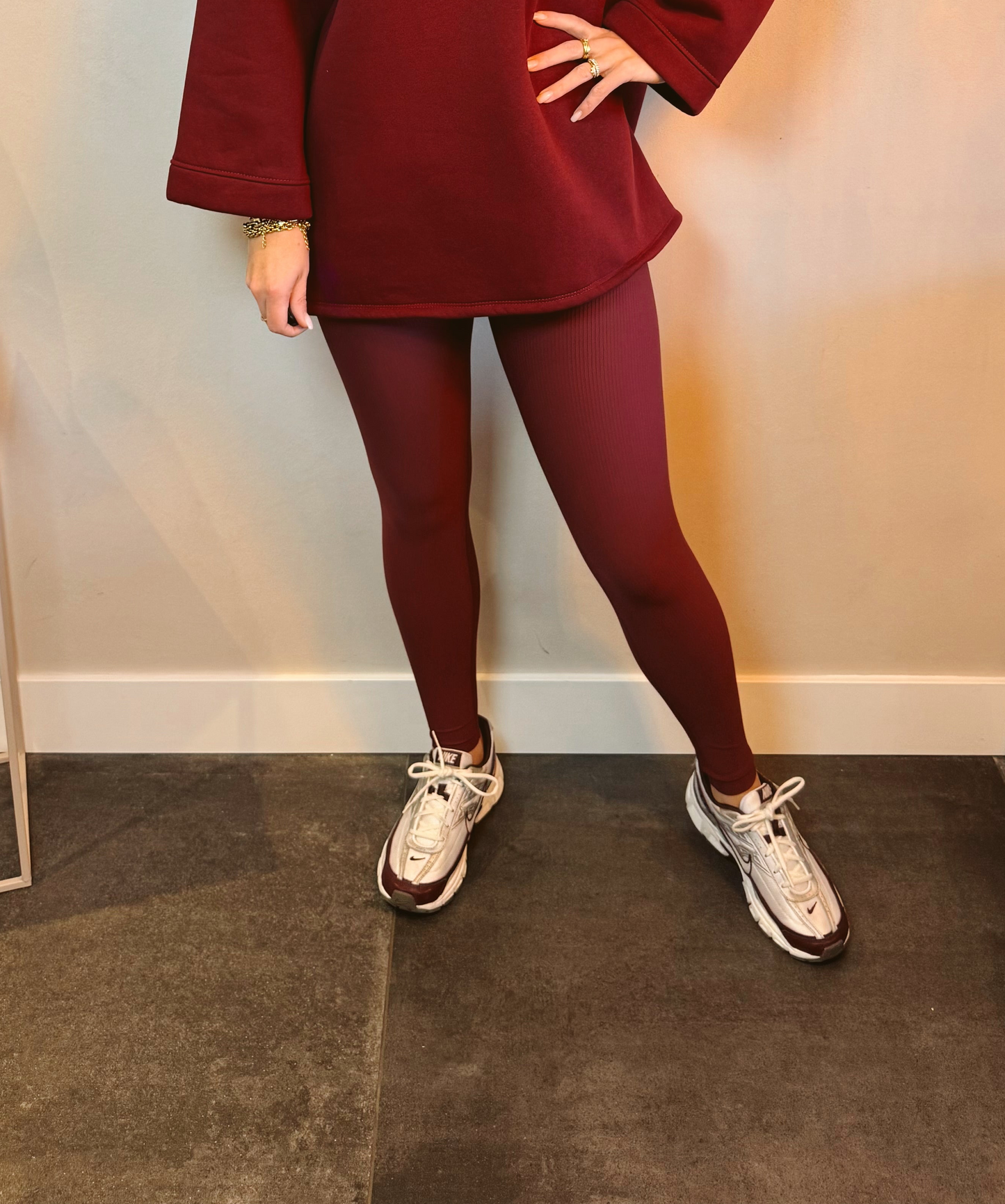 Rib legging Kiara Burgundy