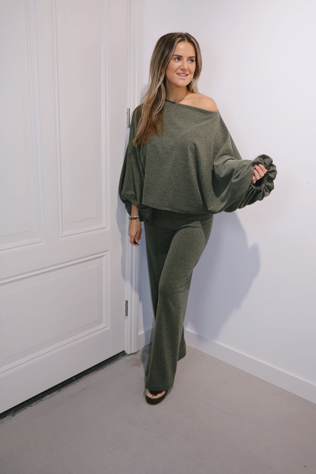 2-pieces set Estelle Vlindertop Groen