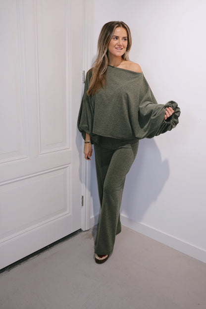 2-pieces set Estelle Vlindertop Groen