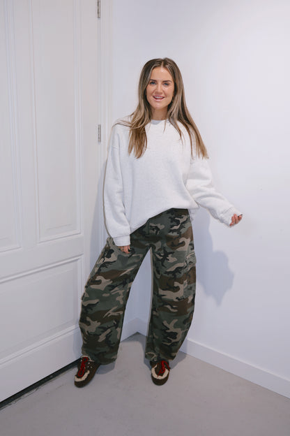 Oversized sweater Stella Grijs