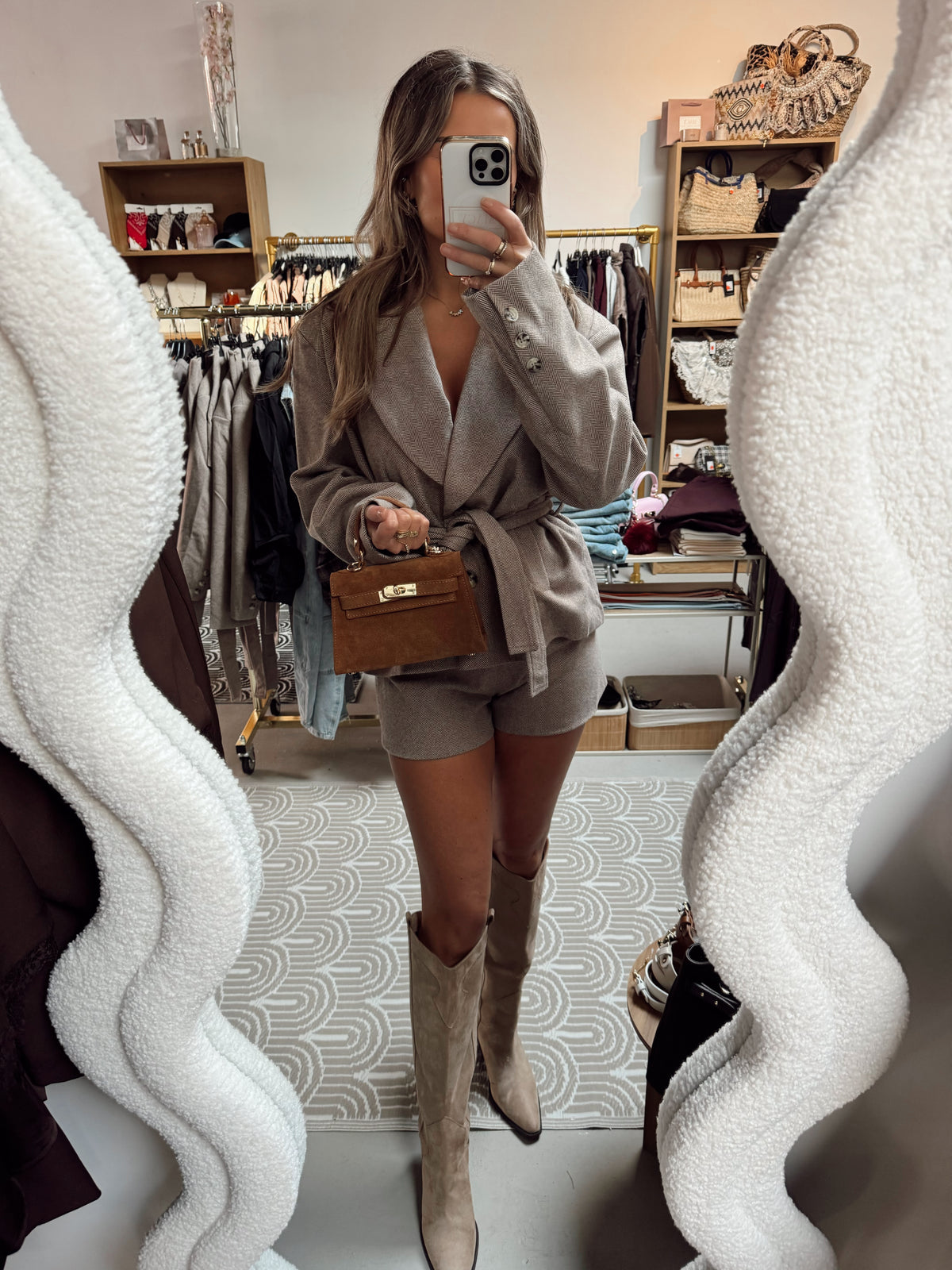2-pieces Blazer + short Maria Beige