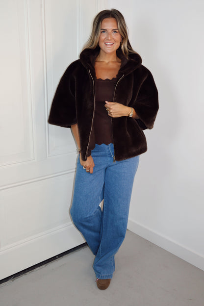 Fake Fur jas Teddy Bruin