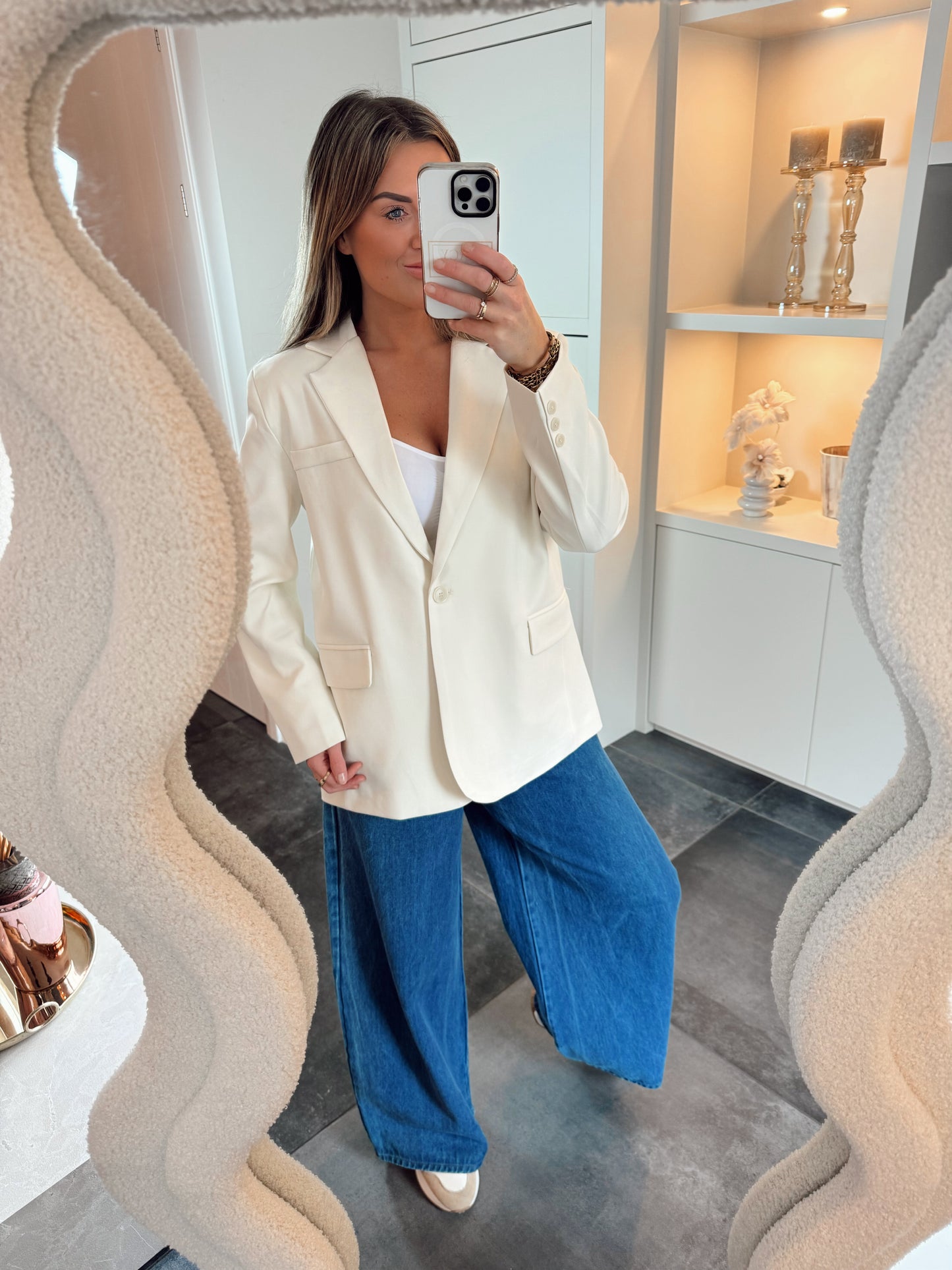 Ambika Jeans Pallina Blauw