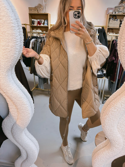 Legging gevoerd Mirna Camel