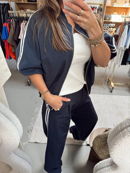Jacket Veerle stripe Navy