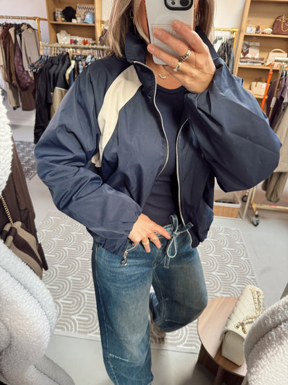 Ambika bomber stripe Karin Navy/Wit