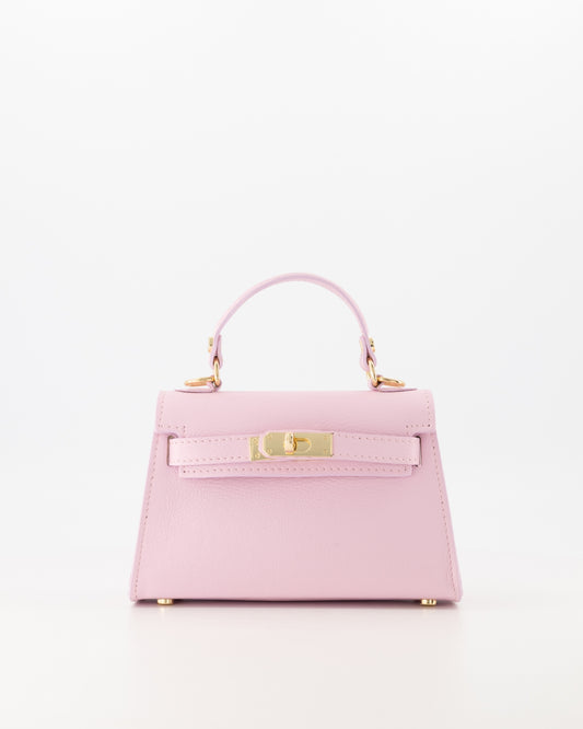 100% leren Crossbody tas Grace Palmellato Roze
