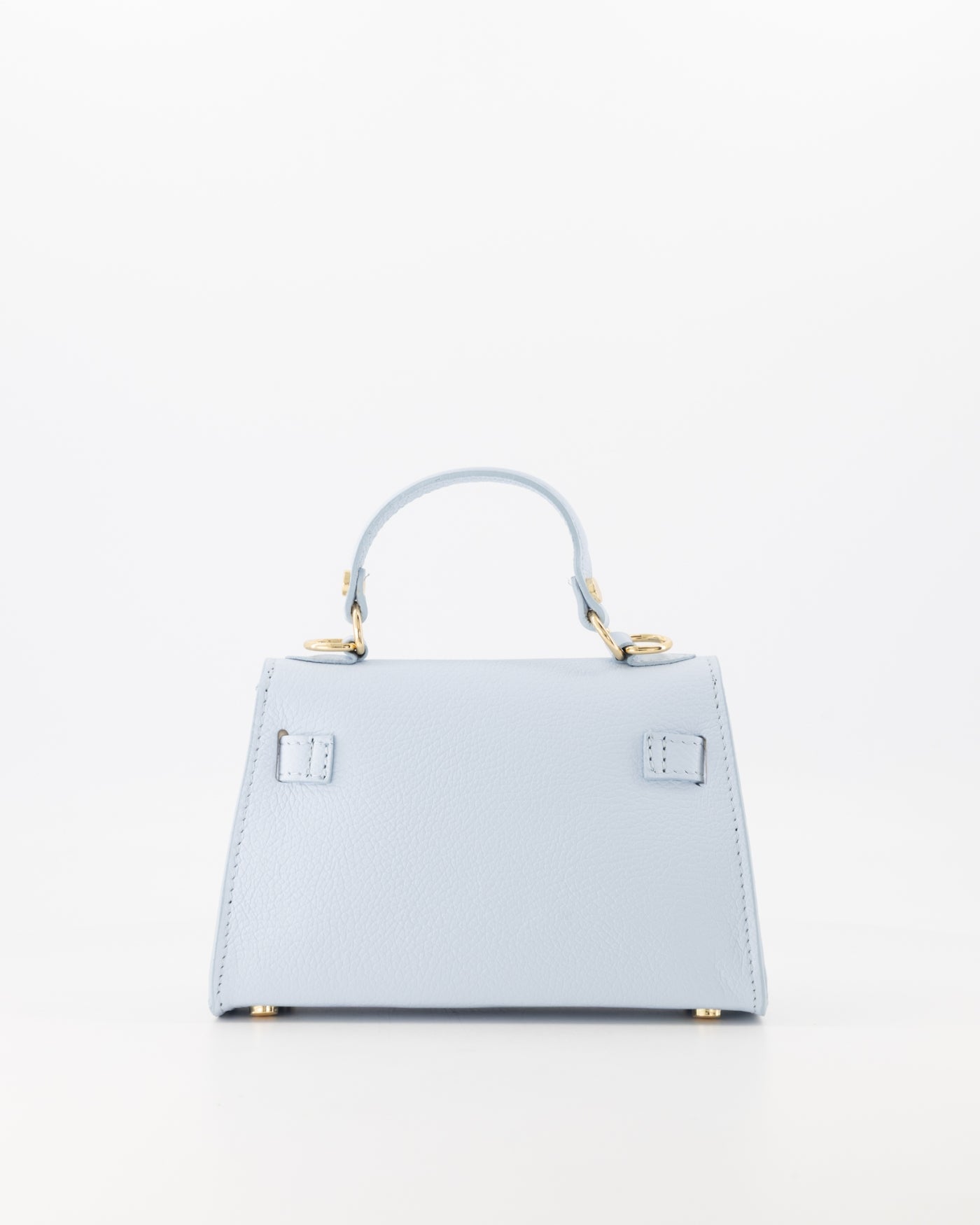 100% leren Crossbody tas Grace Palmellato Lichtblauw