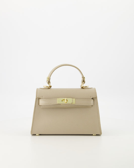 100% leren Crossbody tas Grace Palmellato Taupe