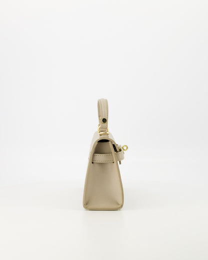 100% leren Crossbody tas Grace Palmellato Taupe