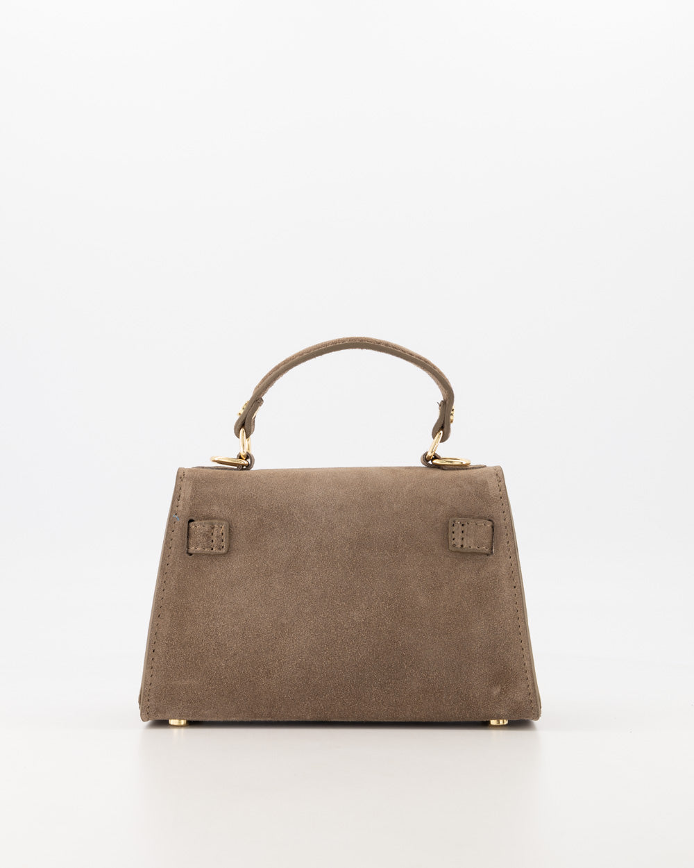100% leren Crossbody tas Grace Suede Taupe