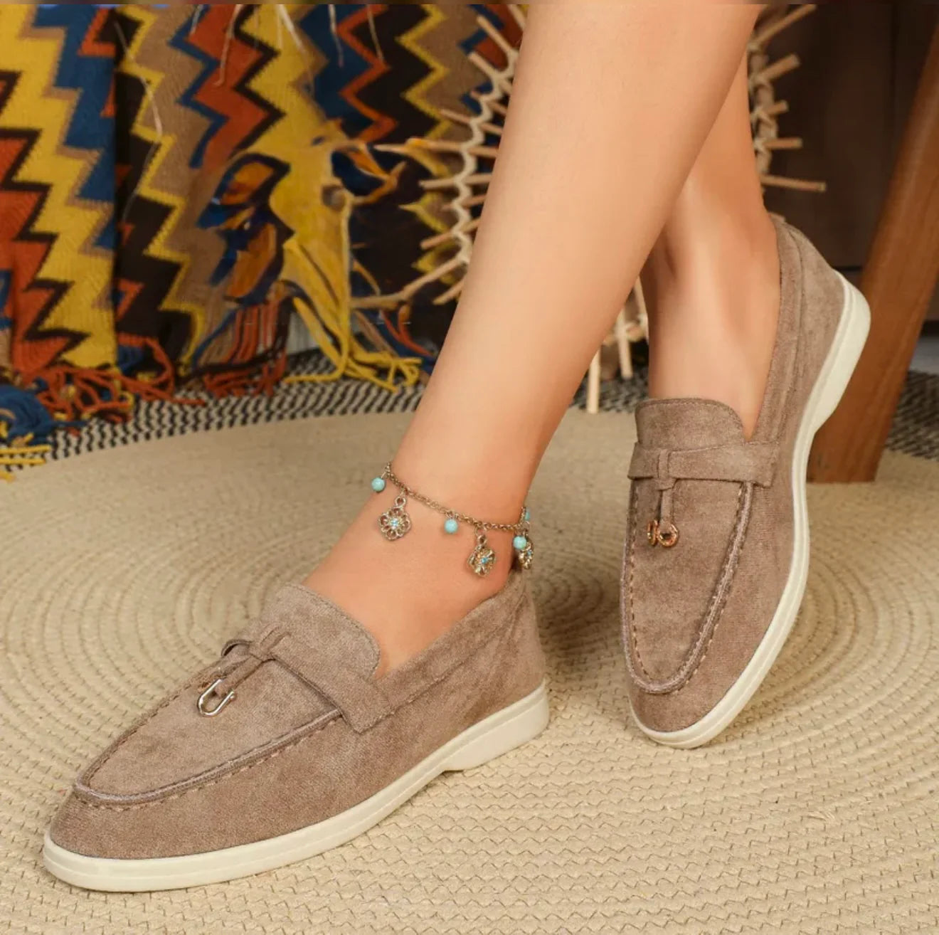 Statement loafers Taupe