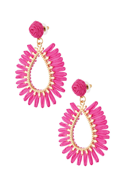 Oorbellen Roxy Gebroken Fuchsia